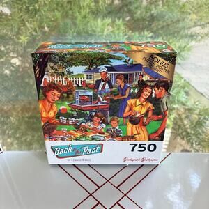 RoseArt Back to the Past Backyard Barbeque 750 Puzzle Ed Wargo